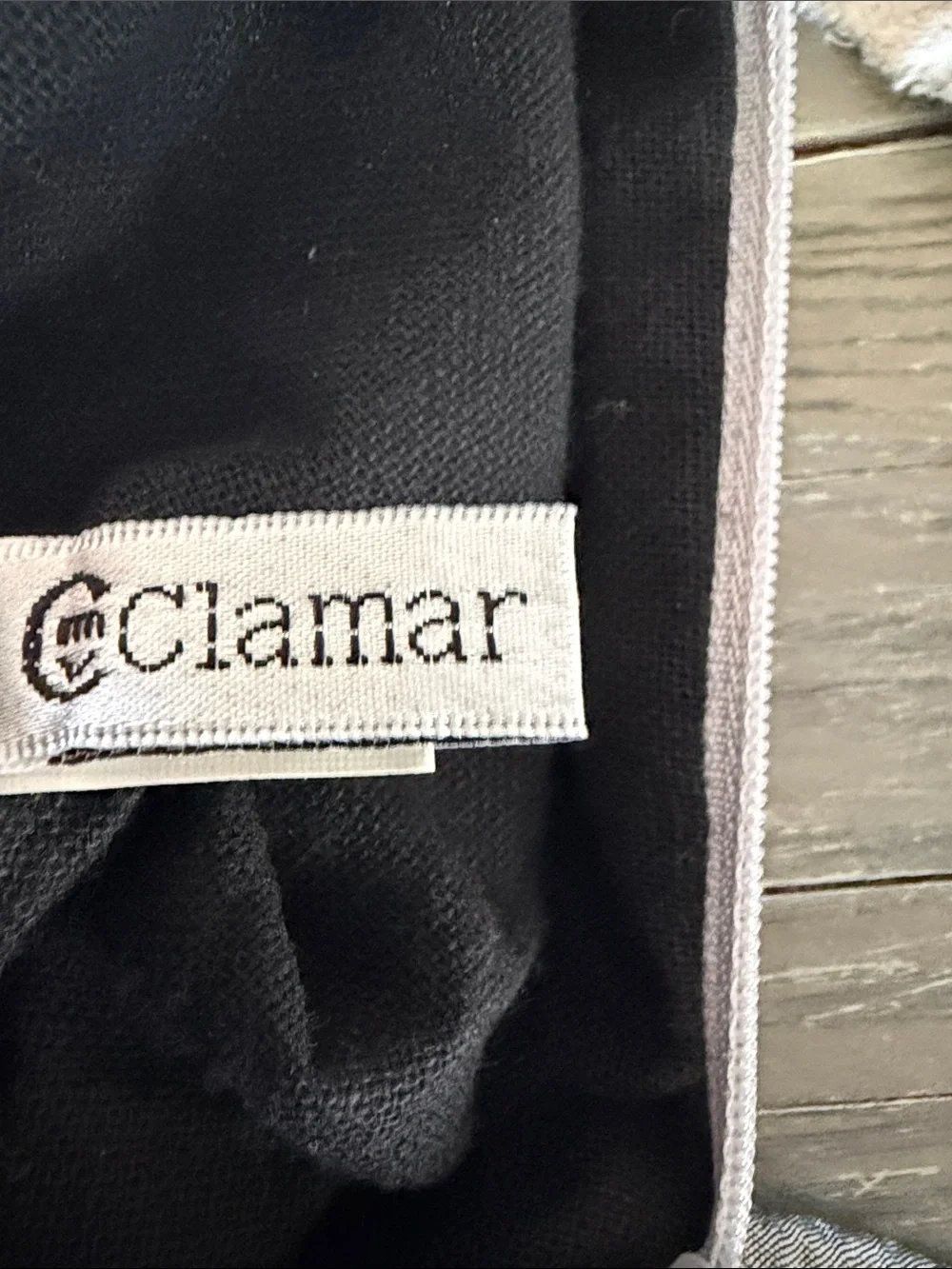 Clamar 100% Silk Silver Metallic Zip Pouch Bag - Women Bags